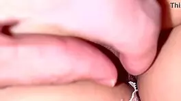 Amateur wet pink pussy explored 12 days post-virginity