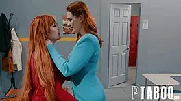 Stepmoms fuck stepson in classroom