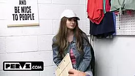 Busty Teen Penelope Kay Caught Shoplifting! Pays with Rough Anal Fucking!