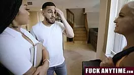 Intriguing after-school freeuse sex with stepdaddy, riding and bent over.