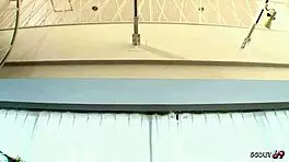 Yo, this Japanese teen 18+ in pantyhose squirts hard during creampie!