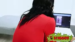 Aura Rodriguez's Horny Casting with Young Black Guy.