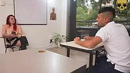 Teacher Discovers Student in Porn and Takes Him in Class