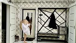 Angie elif hot solo masturbating with natural tits