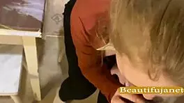 blowjob in the kitchen