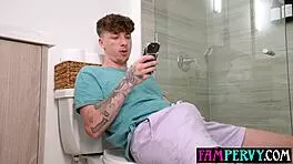 Big Ass Stripper Stepsis Catches Spying Perv Stepbro and Punishes Him Hardcore