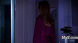 Home alone, rich idiot calls super hot petite milf