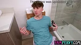 Big Ass Stripper Stepsis Catches Spying Perv Stepbro and Punishes Him Hardcore