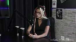 i made a compilado of naomi campos in preliminares podcast with bia hot