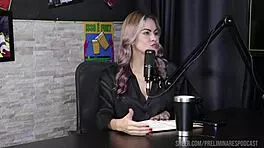 i made a compilado of naomi campos in preliminares podcast with bia hot