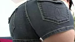 this slutty brunette took a big white dick deep in her shaved pussy last night