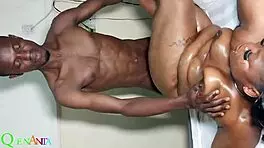 African Lady Strong On Bed With Big Black Cock