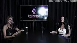 anabele nogueira, excluded from family, starts porn by inserting bottle into pussy and toy in sheer red outfit.