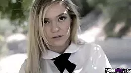 Virgin cute teen takes it anally with big cock