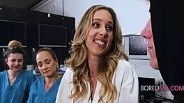 Boss lady gets fucked by stranger without noticing, so hot!