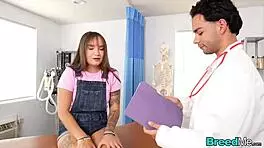 breeding teen bunny patient in office creampie