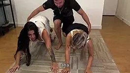 Big Booty Latina Naty Delgado Silvana Lee and Brian Evans in Group Action