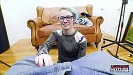 Exotic Nerdy Coed Raven Fingered And Ass Fucked