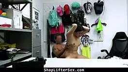 mall officer makes a deal with the shoplifter to set her free