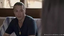 Husband Fucks Wife with Saggy Tits in Hotel