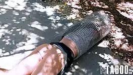 caged teen in skirt gets wild with zac wild and jennifer white