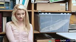 Tiny teen makes arrangement with lp officer after stealing at work