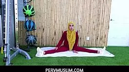 Watch the trainer fuck his exotic client!