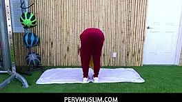 Watch the trainer fuck his exotic client!