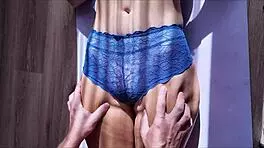 Tight young pussy gets oiled massage and big cock in missionary