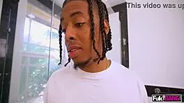 Molly Little's secret interracial roommate blowjob and doggystyle