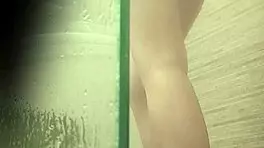 argentina shaves tight pussy in sensual bathroom solo