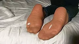 this compilation showcases outstanding feet in suntanned pantyhose