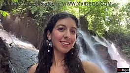 I Got Cum on My Face in a Public Locker Room and Did a Cumwalk by the Waterfall