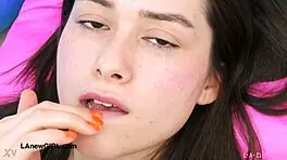 Beautiful Brunette Reveals Stunning Figure In Casting