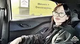 She says, 'Thank you for the alligator toy, daddy.' Then bends over for wet pussy play.