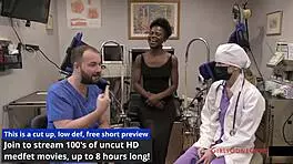 In the Hospital, Petite Nurse Rina Arems SPREADS Her Shaved Pussy During Yearly CHECKUP