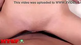 my gf - kiley jay sits her pretty ass down on kens hard seat and waits for him to mess her up