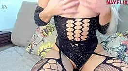 Me showing off slutty on webcam, saying 'fuck my ass hard' with jerk off instructions 😏