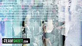 naughty teen punished by police for dancing and fucking in fetish case.