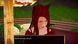 Redhead teen plays family game 😏