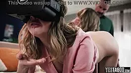 Ever tried a wild threesome with a tiny teen 18+ and a curvy bbw stepmom?