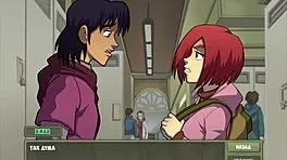 Blonde girlfriend narrates deepthroat and pussy play in witch hunter