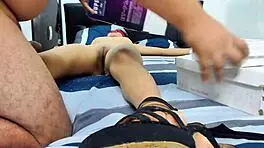 My husband tied up my 18 year old stepsister for rough cum-filled anal action