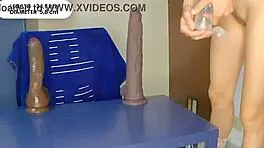 Tiny babe testing many plugs monster dildos and has great orgasm lola spice 😍