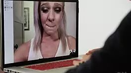 I caught my bf cheating on webcam with Ashley Adams sucking Jessy Jones