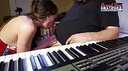 Petite beauty cloe sucks and swallows cum