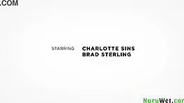 Yo, Brad Sterling bangs big-tit Charlotte Sins in wet nuru massage. That bald pussy takes a pounding!