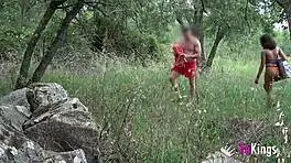 Voyeur Luna Black Heads to Beach for Quick Fuck with Stranger