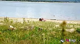 Voyeur Luna Black Heads to Beach for Quick Fuck with Stranger