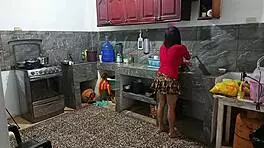 Perverted Neighbor EXPOSES Huge Curvy Ass While He's THERE